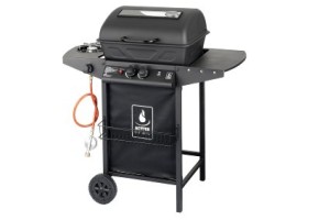 Activa Lavastein-Gasgrill in schwarz